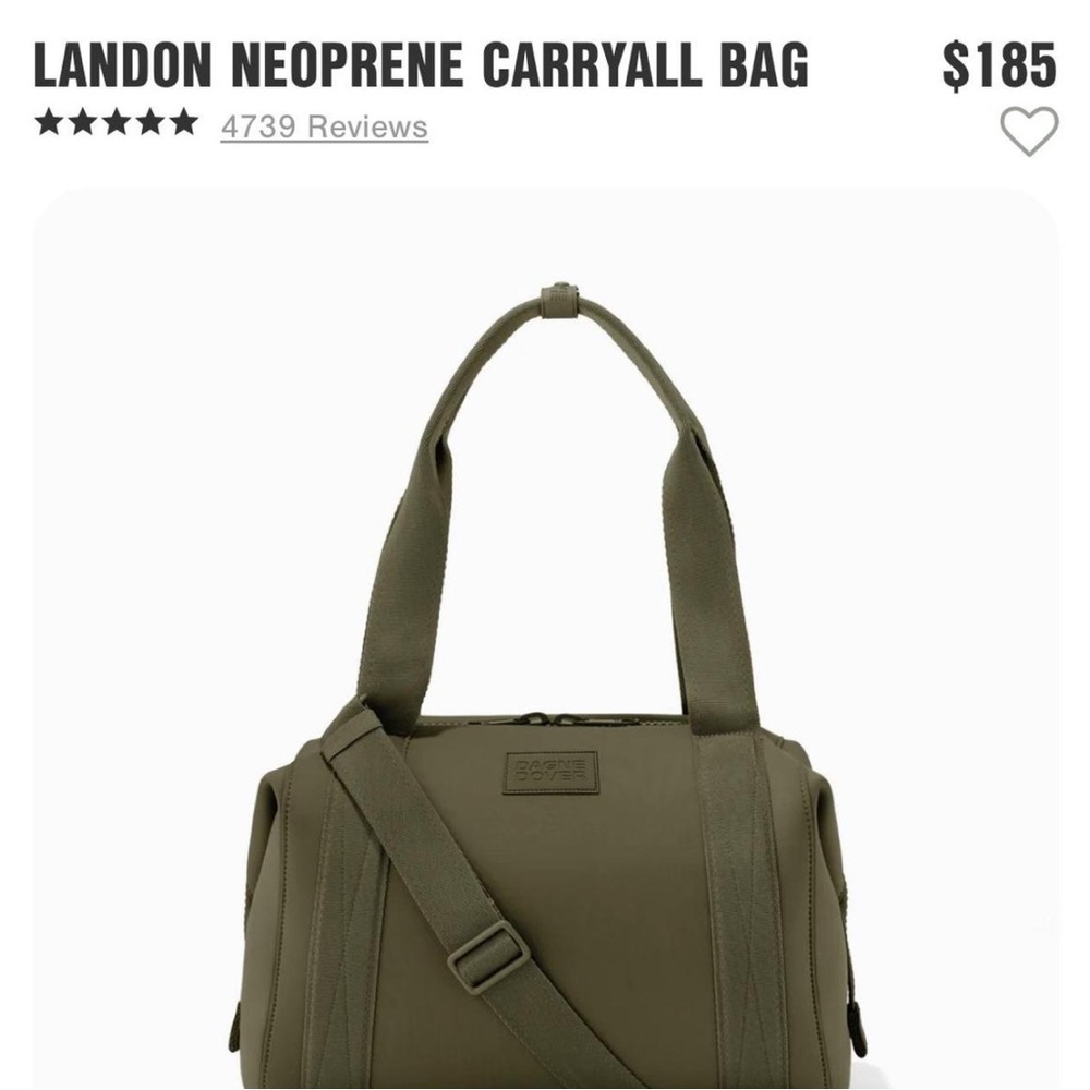 Dagne Dover Olive Travel Bag - Picture 2 of 6